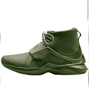 Fenty x Puma by Rihanna Trainer Hi in Cypress olive EUC sz 8, 8.5W EUC NIB